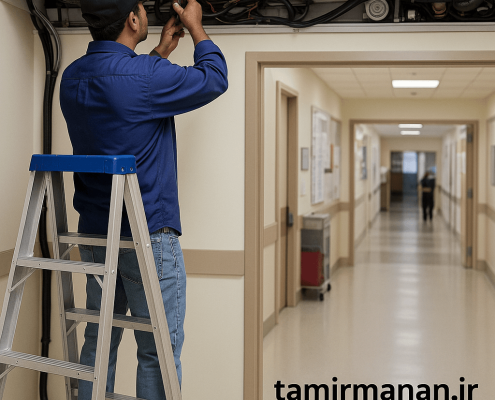 تعمیر درب جکی پارکینگ در قلهک