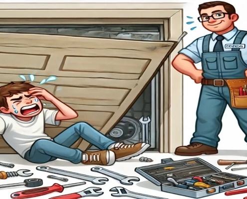 تعمیر درب جکی پارکینگ در خواجه نظام