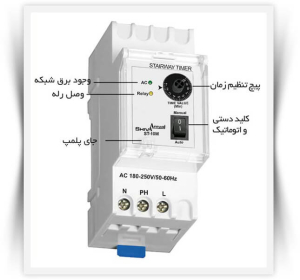 نصب چراغ تایمر راهپله فوری